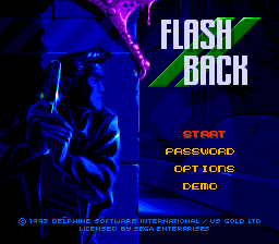 Title screen of Flashback
