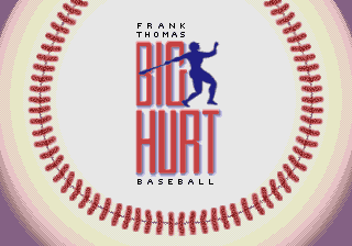 Title screen of Frank Thomas Big Hurt Baseball