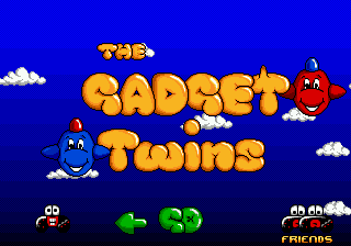 Title screen of Gadget Twins