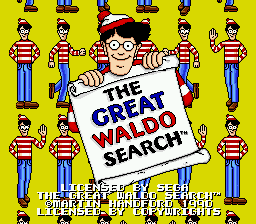 Title screen of The Great Waldo Search