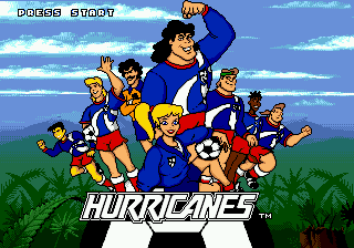 Title screen of Hurricanes