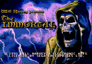 Title screen of The Immortal
