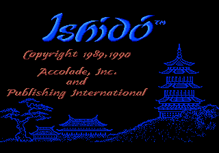 Title screen of Ishido - The Way of Stones