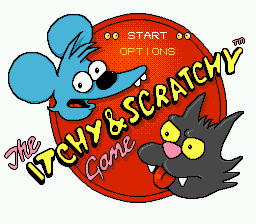 The Itchy & Scratchy Game box art