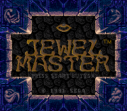 Title screen of Jewel Master