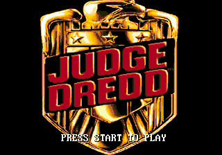 Title screen of Judge Dredd
