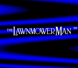 Title screen of The Lawnmower Man