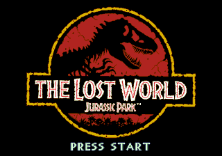 Title screen of The Lost World - Jurassic Park