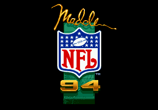 Title screen of Madden NFL '94
