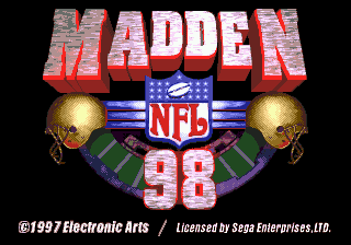 Title screen of Madden NFL 98