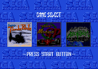 Title screen of Mega Games 3