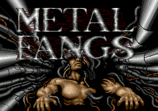 Title screen of Metal Fangs