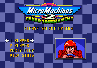 Title screen of Micro Machines 2 - Turbo Tournament