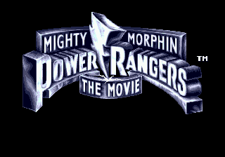 Title screen of Mighty Morphin Power Rangers - The Movie