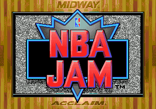 Title screen of NBA Jam