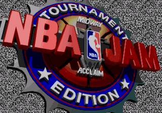 Title screen of NBA Jam - Tournament Edition