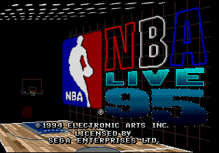 Title screen of NBA Live 95