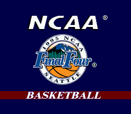 Title screen of NCAA Final Four Basketball