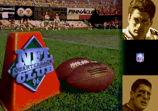 Title screen of NFL Quarterback Club 96