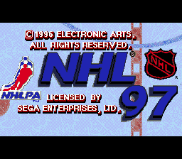 Title screen of NHL 97