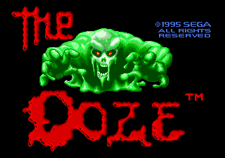 Title screen of The Ooze