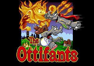 Title screen of The Ottifants