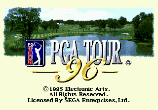 Title screen of PGA Tour 96