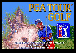 Title screen of PGA Tour Golf