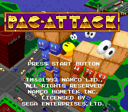Title screen of Pac-Attack
