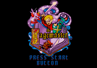 Title screen of The Pagemaster