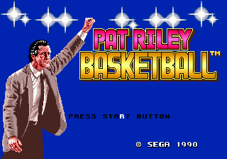 Title screen of Pat Riley Basketball