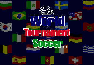 Title screen of Pele II - World Tournament Soccer