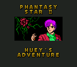 Title screen of Phantasy Star II - Huey's Adventure