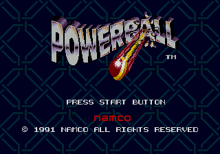 Title screen of Powerball
