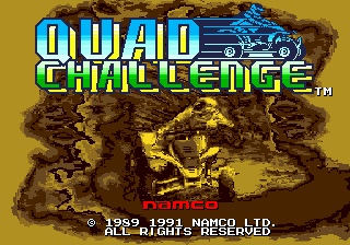 Title screen of Quad Challenge