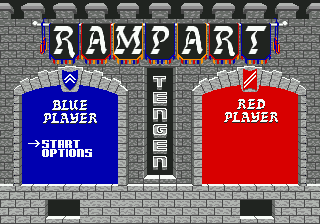 Title screen of Rampart