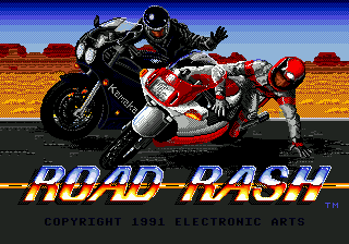 Title screen of Road Rash