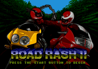 Title screen of Road Rash II