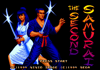Title screen of Second Samurai