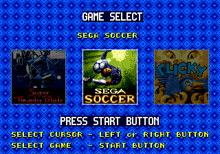 Title screen of Sega Top Five