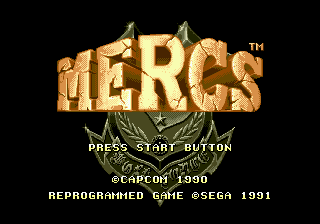 Title screen of Senjou no Ookami II ~ Mercs