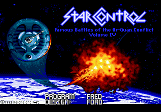 Title screen of Star Control