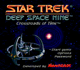 Title screen of Star Trek - Deep Space Nine - Crossroads of Time