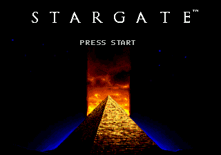 Title screen of Stargate