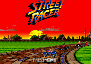 Title screen of Street Racer
