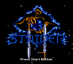 Title screen of Strider II