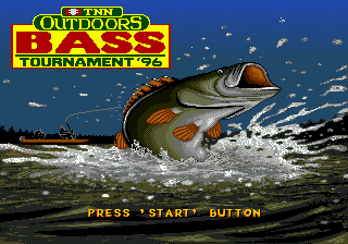 Title screen of TNN Outdoors Bass Tournament '96