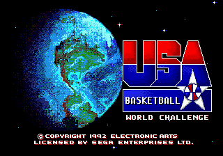 Title screen of Team USA Basketball