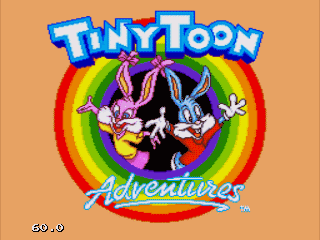 Title screen of Tiny Toon Adventures