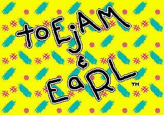 Title screen of ToeJam & Earl